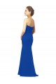 Sem Mangas Amor Chiffon Azul Real Comprimento Chão Vestidos de Festa Mais Barato