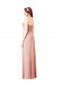 Sem Mangas Amor Chiffon Bliss Comprimento Chão Vestidos de Madrinha Mais Barato