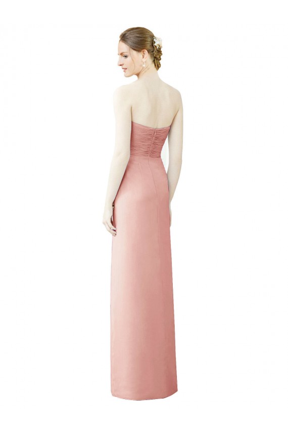 Sem Mangas Sem alças Chiffon Bliss Alto Baixo Alto Baixo, Vestidos de Madrinha Mais Barato