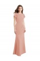 Sem Mangas Decote Alto Chiffon Bliss Comprimento Chão Vestidos de Madrinha / Vestidos de Festa Mais Barato