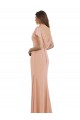 Sem Mangas Decote Alto Chiffon Bliss Comprimento Chão Vestidos de Madrinha / Vestidos de Festa Mais Barato