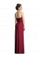 Sem Mangas Amor Chiffon Borgonha Comprimento Chão Vestidos Formais / Vestidos de Madrinha Mais Barato