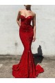 Sem Mangas Amor Lantejoulas Veludo Borgonha Comboio Corte Longo Vestidos de Festa Mais Barato