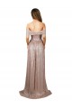 Sem Mangas Sem alças Lantejoulas Champanhe Comprimento Chão Vestidos de Madrinha / Vestidos de Noite / Vestidos de Festa Mais Barato