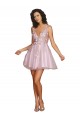 Sem Mangas Decote V Tule Curto Vestidos de Madrinha / Vestidos de Cocktail / Vestidos de Homecoming Mais Barato