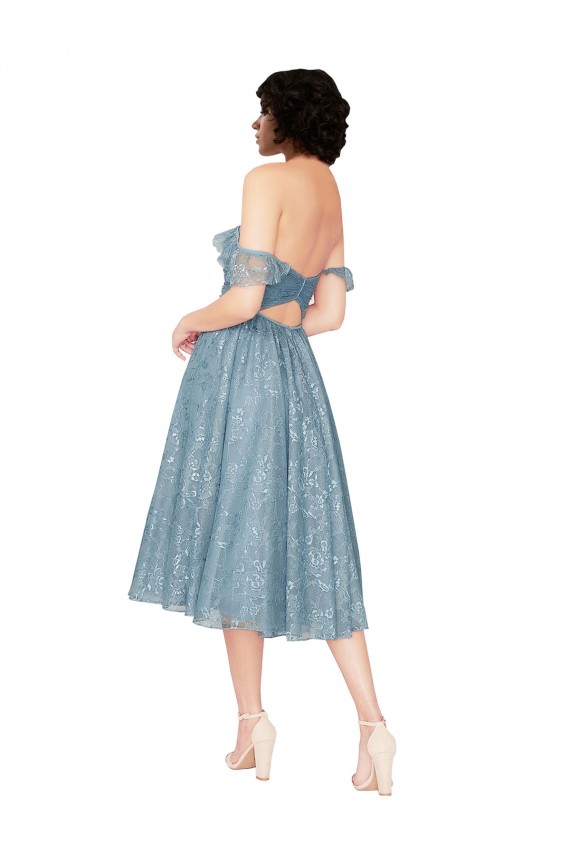 Sem Mangas Amor Renda Comprimento Joelho Vestidos de Madrinha / Vestidos de Cocktail / Vestidos de Homecoming Mais Barato