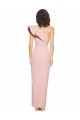 Sem Mangas Um Ombro Crepe Esticado Malva Comprimento Chão Vestidos de Madrinha / Vestidos de Noite / Vestidos de Festa Mais Barato