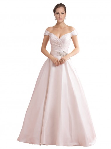Sem Mangas Amor Cetim Marfim Comboio Capela Longo Vestidos de Noiva Mais Barato