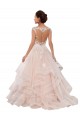 Sem Mangas Amor Tule & Renda Marfim & Champanhe Comboio Capela Vestido de Baile Vestido de Noiva Mais Barato