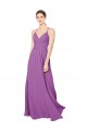 Sem Mangas Amor Chiffon Narciso Comprimento Chão Vestidos de Madrinha Mais Barato