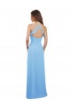 Sem Mangas Amor Chiffon Pervinca Comprimento Chão Vestidos de Madrinha Mais Barato