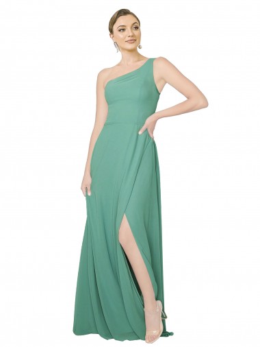 Sem Mangas Sem alças Chiffon Prata Islandesa Comprimento Chão Vestidos de Madrinha Mais Barato