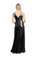 Sem Mangas Decote V Lantejoulas Preto Comprimento Chão Vestidos de Madrinha / Vestidos de Noite / Vestidos de Festa Mais Barato