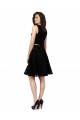 Sem Mangas Decote Joia Renda Preto Comprimento Joelho Vestidos de Madrinha / Vestidos de Cocktail / Vestidos de Homecoming Mais Barato
