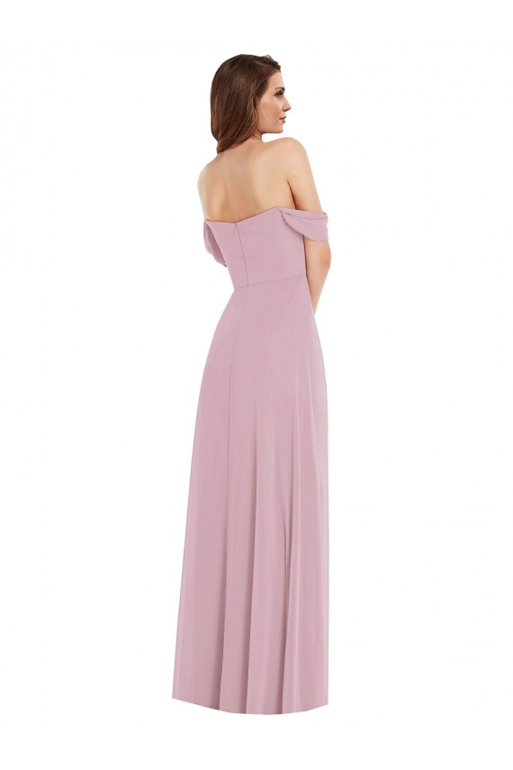 Sem Mangas Amor Chiffon Prímula Comprimento Chão Vestidos de Madrinha Mais Barato
