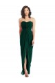 Sem Mangas Sem alças Chiffon Sempre Verde Comprimento Chão Vestidos de Madrinha Mais Barato