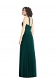 Sem Mangas Cabeçada Chiffon Sempre Verde Comprimento Chão Vestidos de Madrinha Mais Barato