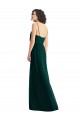 Sem Mangas Decote V Chiffon Sempre Verde Comprimento Chão Linha A Vestidos de Madrinha Mais Barato