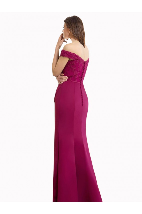 Sem Mangas Decote Alto Chiffon & Renda Comprimento Chão Longo Vestidos de Madrinha Mais Barato
