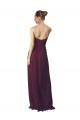 Sem Mangas Amor Chiffon Uva Comprimento Chão Vestidos de Madrinha / Vestidos Formais Mais Barato