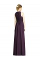 Sem Mangas Decote V Chiffon Uva Comprimento Chão Vestido de Noite / Vestidos de Madrinha Mais Barato