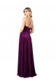 Sem Mangas Decote V Veludo Elástico Uva Comprimento Chão Vestidos de Madrinha / Vestidos de Noite / Vestidos de Festa Mais Barato